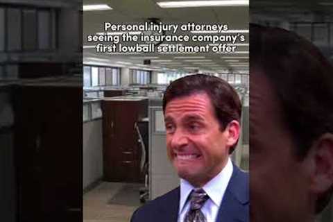 When your personal injury attorney sees that first settlement offer #shorts