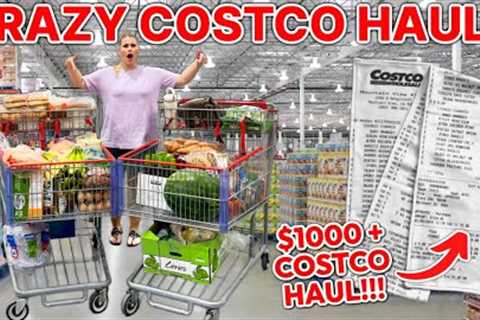 My BIGGEST Costco Haul *EVER* $1000+ GROCERY HAUL + What I Bought!! | Grocery Shopping On A Budget