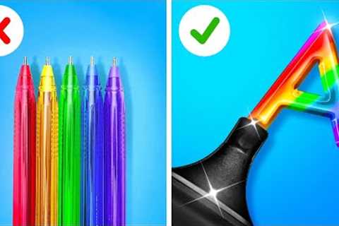 EASY SCHOOL HACKS || Simplify Your Life! Clever DIY Tricks and Fun Crafts By 123 GO Like!