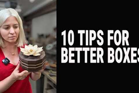 10 TIPS FOR BETTER BOXES. Woodworking projects that sell.