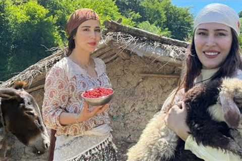 Village women cook a delicious meal with fish caught from the river!