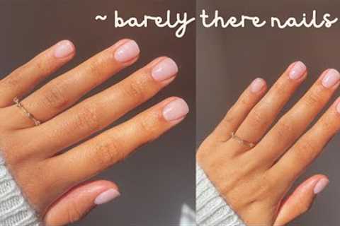 the BEST dip powder nails! // Barely there manicure tutorial