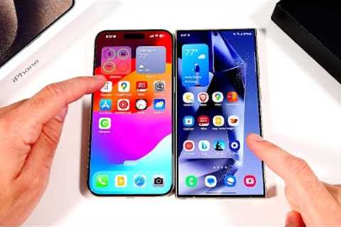 iPhone 15 Pro Max vs Galaxy S24 Ultra Mid 2024