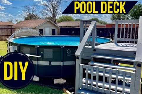 DIY Pool Deck For Above Ground And Intex Pools