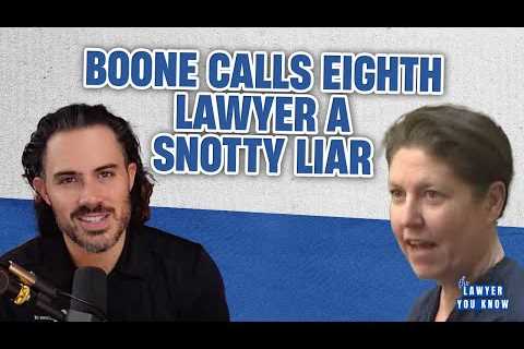 LIVE! Sarah Boone Calls EIGHTH Lawyer Snotty &amp; a Liar + Wants Her Out If She Can't Be Nice!