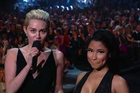 Nicki Minaj and Miley Cyrus at Grammy