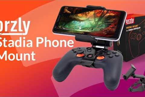 Stadia Controller Phone Mount - Orzly Google Stadia Power Support Claw Alternative