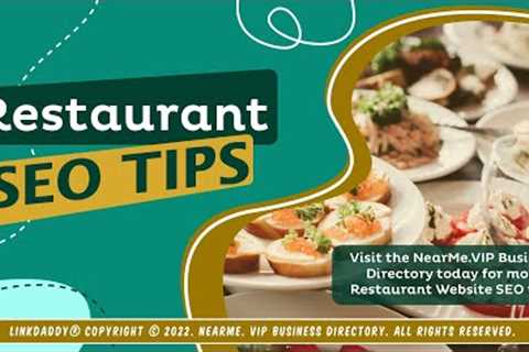 Restaurant SEO Tips