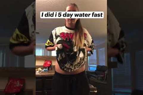 Beginning of the 5 day water fast (part 1) #shortsvideo