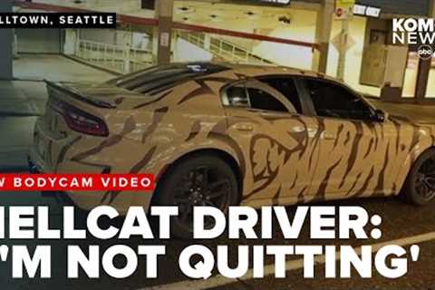 Hellcat driver tells cop social media has paid for his car in new bodycam footage