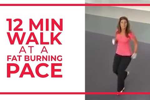 12 Minute Walk at Fat Burning Pace | Walk at Home
