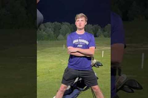 He had to work up the courage for this one😂 #golf #shorts
