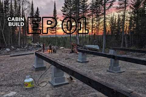 OFF GRID CABIN | Ep 01 | Foundation Build | INFINITY EDGE DECK Build