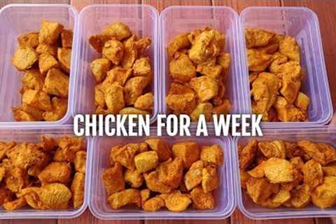 How to cook chicken for a week | Chicken for gym diet !! ( PREPARING + STORING ) 🇮🇳