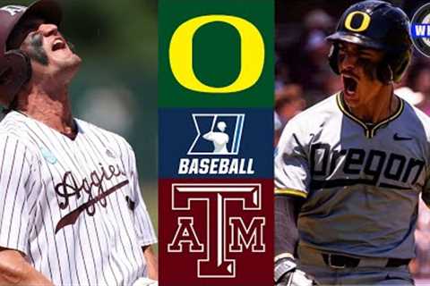 Oregon vs #3 Texas A&amp;M | Supers G1 | 2024 College Baseball Highlights
