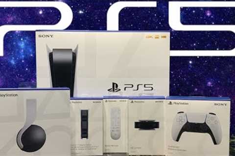 Sony PS5 Unboxing &amp; All Accessories - PlayStation 5 Next Gen Console