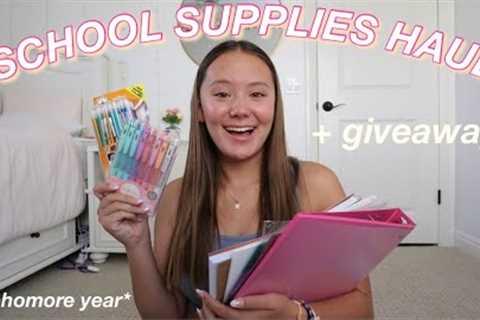 SCHOOL SUPPLIES HAUL (+ giveaway)!!