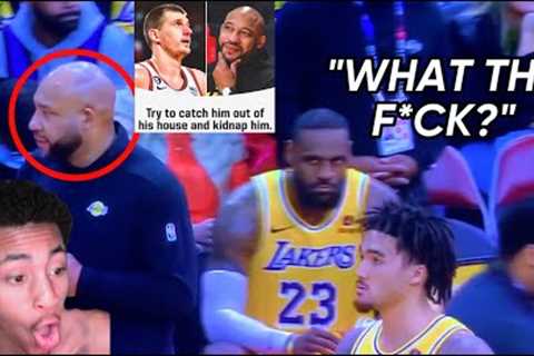 *EXCLUSIVE UNSEEN* footage of LeBron James, Anthony Davis &amp; Lakers Getting Heated At Darvin Ham!