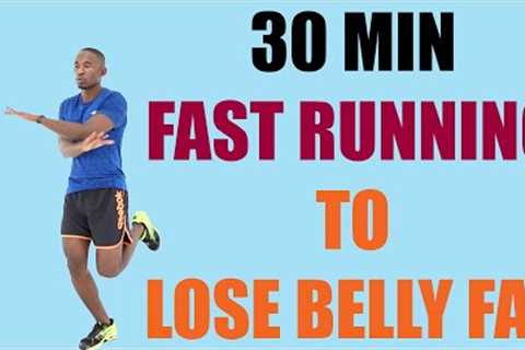 30 Minute FAST RUNNING Workout to Lose Belly Fat at Home 🔥 330 Calories 🔥
