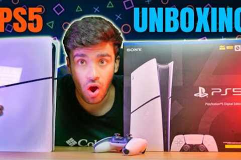 NEW PS5 Slim Unboxing &amp; Setup (Digital Edition)