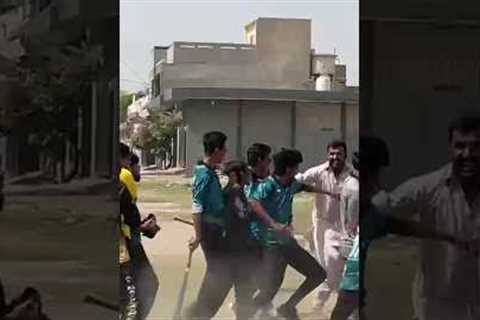 Winning 6 and aggression 🥵l #viral #trending #trendingshorts #cricket #fighting #new #ytshorts