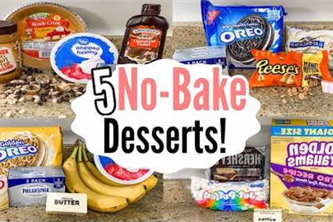 5 NO-BAKE DESSERTS | The EASIEST Tasty Summer Recipes | Julia Pacheco