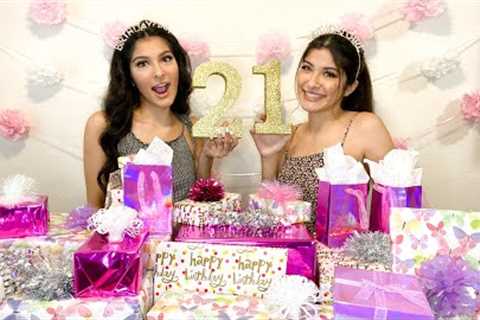 Opening 21 Gifts For Our 21st Birthday *emotional gift exchange* | Morales Twins
