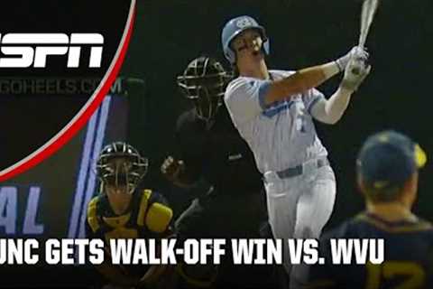 UNC’s Vance Honeycutt his walk-off HR to beat West Virginia | ESPN College Baseball