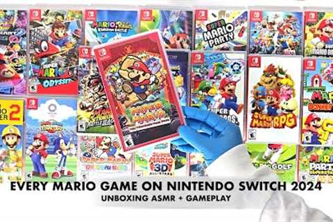 EVERY SINGLE MARIO GAME ON SWITCH (2024 Edition) | UNBOXING