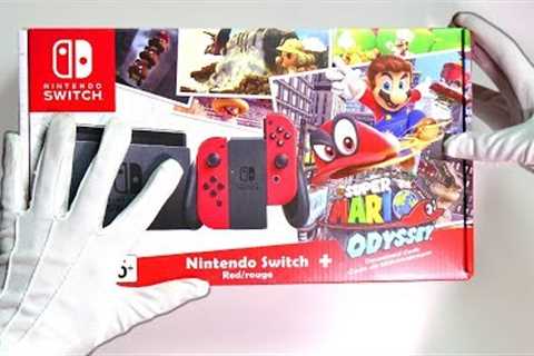 Nintendo Switch Limited Edition Console Unboxing (Super Mario Odyssey) Doom &amp; Skyrim