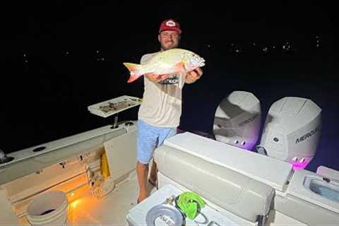 Fishing For MUTTON Snapper At NIGHT {Catch Clean Cook} FISH TEA