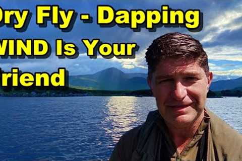 Wild Brown Trout Dry Fly fishing - Dapping In The Wind Catches More Fish (Beginners Guide)