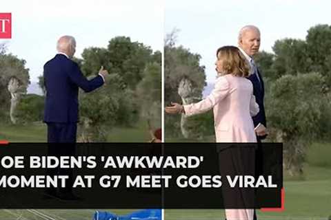 Joe Biden's 'awkward' moment at G7 summit goes viral | Watch video