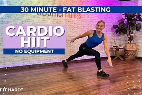 New 30 Minute No Equipment Cardio HIIT Workout - Multi Level