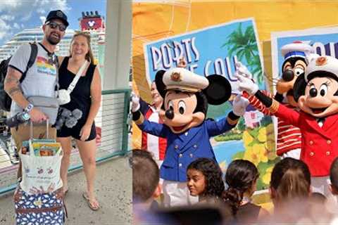 Our Summer Vacation Disney Fantasy Cruise 2024 Embarkation Day! | Royal Court, Silent Disco &amp;..