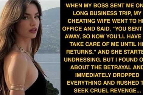 When My Boss Sent Me On A Long Business Trip, My Cheating Wife Went To His Office And Said You Sent