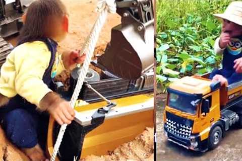 Funny Baby monkey 🐒 | Funny video | Truck Accidents So Cute 😍