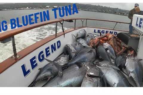 Big Bluefin Tuna Mayhem - Night Time Jig fishing - 2 Days on the Legend out of H&amp;M Landing