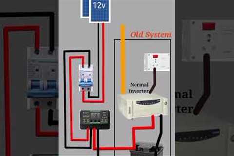 How to convert normal inverter to Solar inverter | how to make solar inverter | solar system #shorts