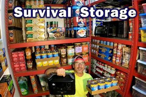 WOW!!! Prepper Pantry Survival Food Storage EcoFlow power generator and Garden Harvest