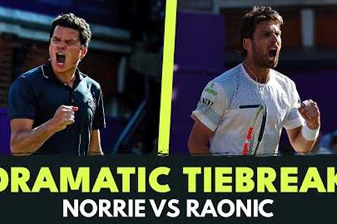 Milos Raonic vs Cam Norrie DRAMATIC Final Set Tiebreak | Queens 2024