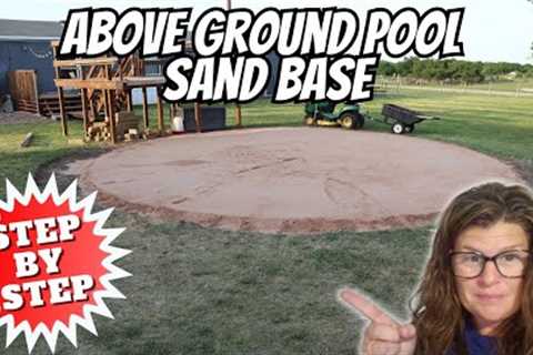 Above Ground Pool Leveling and Ground Preparation  Coleman Power Steel Above Ground Pool