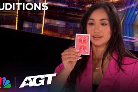 Anna DeGuzman: Magician is SHOCKED by her own MAGIC! | Auditions | AGT 2023