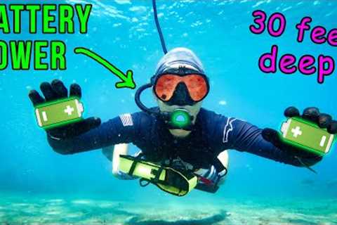 Nomad by BLU3 Tankless Dive System Unbox, Review &amp; Dive off Paddleboard