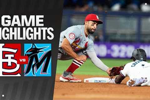 Cardinals vs. Marlins Game Highlights (6/17/24) | MLB Highlights