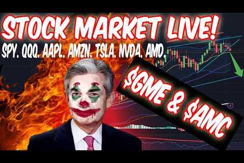 YOU BULLISH OR WHAT? STOCK MARKET LIVE! AMC. GME. SPY. QQQ.