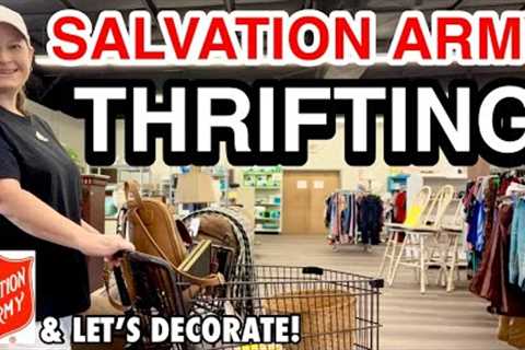 THRIFTING IN SALVATION ARMY! THRIFT HAUL!  HOME DECORATING WITH THRIFT STORE FINDS!