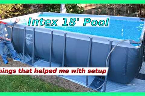 Intex 18ft Above Ground Pool Setup and Review