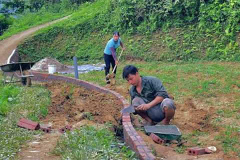 The process of repairing and upgrading the road from the farm to the village