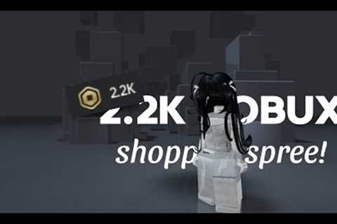 2.2k robux shopping spree!! // 600 subs special!